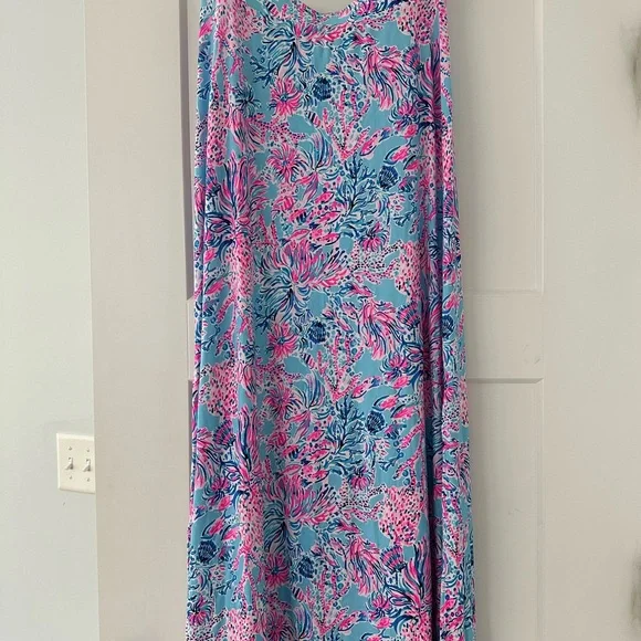 Blue & Pink Floral Maxi Skirt - Women - Picture 1 of 2